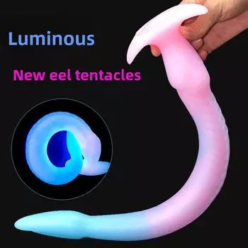 Новые светящиеся в темноте анальные пробки Sm игрушки мужские и женские универсальные дилдо мастурбация массаж эротические товары S