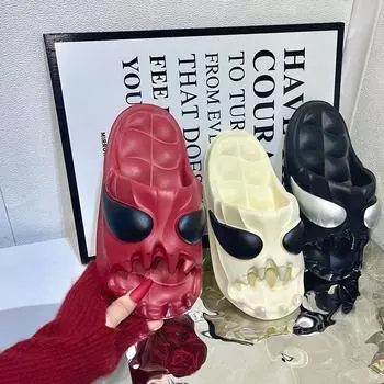 Новые тапочки EVA Devil, высокоэластичные мужские и женские домашние и уличные домашние летние тапочки, наружные тапочки с дезодорантом и мягкой подошвой. 36-37 бежевый