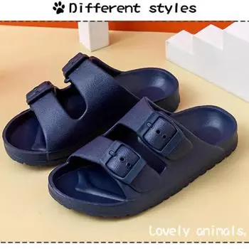 Новые тапочки. Женские летние сандалии и тапочки с одним словом. Одежда для улицы. Нескользящие домашние сандалии и тапочки с мягкой подошвой. 36 чёрный