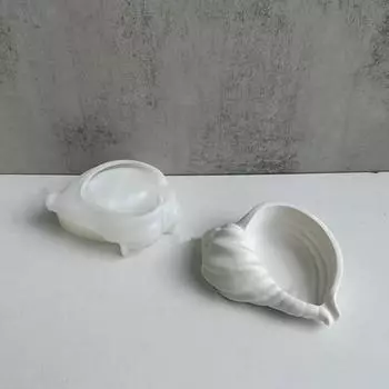 Новые тарелки для хранения ракушек Раковины-ракушки Силиконовые формы Подставки для свечей Гипсовые формы Формы для капель