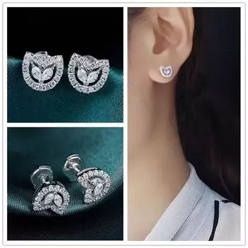 Новые темпераментные милые серьги-гвоздики для девочек, простые стильные аксессуары для женщин, шикарные свадебные серьги, новый дизайн ювелирных изделий