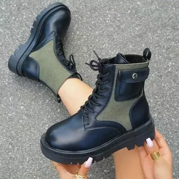 Новые тенденции женские сумки ботильоны туфли на плоской подошве зимняя мода платформа челси ботинки Cross Tied Goth Mujer мотоциклетные ботинки 35