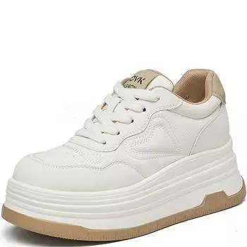 новые толстые подошвы соответствуют цвету повседневной обуви для женщин-студенток противоскользящие износостойкие дышащие спортивные туфли 34 белый