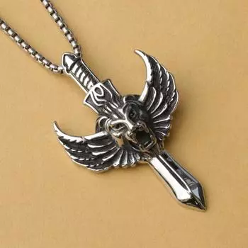 Новые товары Аксессуары Европейские и американские мужские головные уборы Серия животных Ожерелье со львом в стиле панк, подарок для моего парня 3.5*6CM