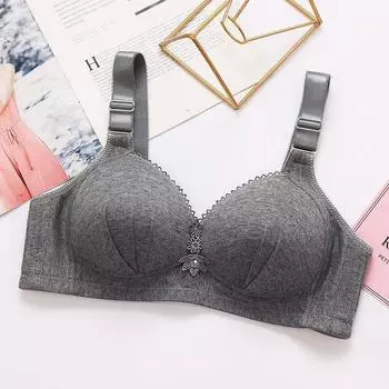 Новые товары, большие чашки, большие бретели, нижнее белье без косточек, большая грудь, собранная грудь, поддержка верхней части, антипровисание 36/80BC