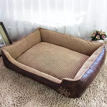 Новые товары для животных Креативная собачья будка Кошачья будка, которую можно снять и постирать Грязная собачья будка Коврик для кровати для собак S