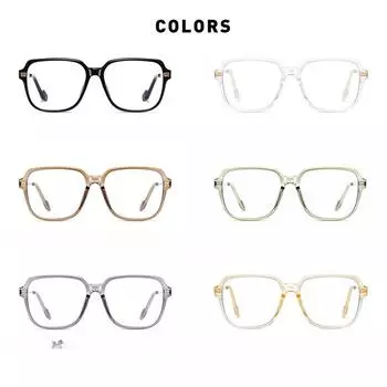 Новые TR смешанные металлические плоские зеркальные очки в большой коробке, квадратные прозрачные очки TR в оправе, унисекс, плоские зеркальные очки в оправе