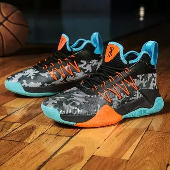 Новые трендовые дышащие повседневные баскетбольные кроссовки с высоким верхом 36 серый