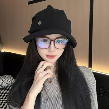 Новые три шляпы в одной плиссированная шляпа-ведро женская осенне-зимняя повседневная шляпа с небольшим ворсом универсальная восьмиугольная шляпа M56-58cm чёрный