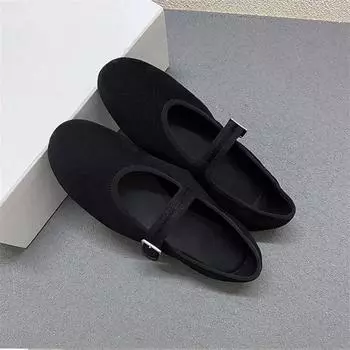 Новые туфли-балетки Мэри Джейн в стиле ретро, минималистичные замшевые лоферы, женская обувь 35