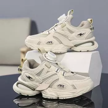 Новые туфли для девочек, популярные детские спортивные туфли Net Red, туфли для мальчиков, детские туфли на мягкой подошве среднего и большого размера 33 фиолетовый