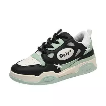 Новые туфли для пар, туфли с мягкой подошвой, повседневные спортивные туфли на толстой подошве 35 зелёный