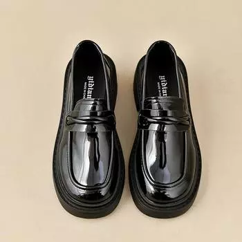 Новые туфли для студентов в японском стиле, туфли в стиле Лолиты для косплея для женщин/девочек, модные черные/кофейные туфли на платформе 2024 35