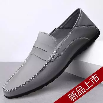 Новые туфли Doudou из натуральной кожи, ленивые, с одной педалью, с мягкой подошвой, с мягкой лицевой частью, повседневные кожаные туфли 38 чёрный