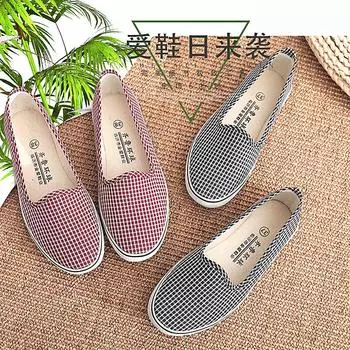 ****** Новые туфли из ткани для стариков, женские туфли на подошве из говяжьих сухожилий, одинарные туфли для мам среднего и пожилого возраста, старые туфли из парусины, нескользящая подошва S**T 35