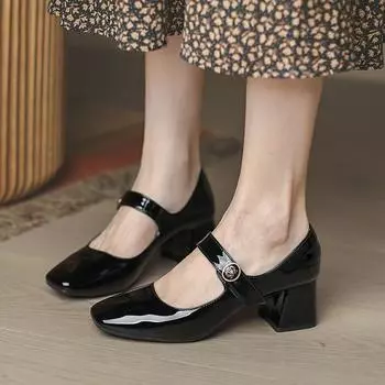 Новые туфли-лодочки Мэри Джейн женские туфли-лоферы кожаные винтажные туфли в японском стиле для девочек, студенческий костюм, повседневная обувь 2024 года, осень 34 белый