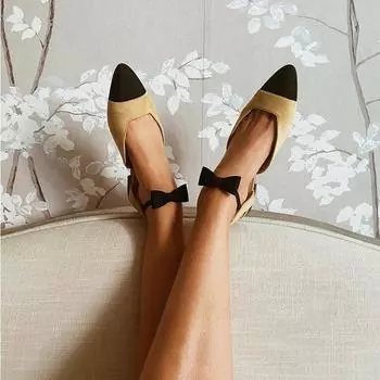 Новые туфли-лодочки с узлом-бабочкой, женские разноцветные туфли на высоком каблуке, женские модельные туфли Мэри Джейн, женские туфли на плоской подошве, Sandalias De Las Mujeres 39