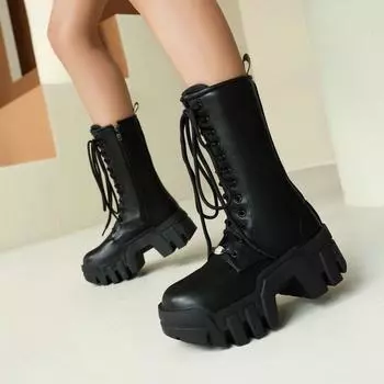 Новые туфли на платформе ботинки Martin женские британские в стиле ретро модные классные ботинки выглядят тонкими 35