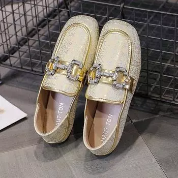 Новые туфли на плоской подошве Full Of Drill весна-лето женские мягкие однобортные туфли женские роскошные повседневные туфли лоферы 35-40 35 чёрный