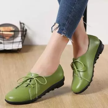 Новые туфли на плоской подошве из натуральной кожи, женские туфли-оксфорды с мягкой подошвой, белые мокасины Sapato Feminino, повседневные женские туфли на плоской подошве 2019 г. 4 чёрный