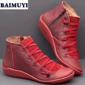 Новые туфли на плоской подошве женские ботильоны кожаные спортивные туфли зима 2025 трендовые дизайнерские модные ботинки челси зимние кроссовки ретро Botas Mujer 36 чёрный