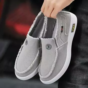 Новые туфли Old Beijing Cloth, мужские парусиновые туфли, дышащая и удобная спортивная обувь 39 бежевый