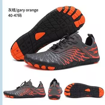 Новые туфли с пятью пальцами для ручья, пляжная обувь для ходьбы, обувь для дайвинга, плавания, фитнеса в помещении, велоспорта, походов 36 чёрный