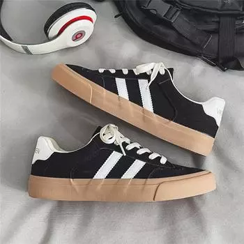 Новые туфли в гонконгском стиле, нишевая, модная, универсальная, 2024, немецкая обувь для тренировок, мужская, осенняя, плоская, мужская и женская, низкая парусиновая обувь 39