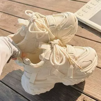 Новые туфли Xiaoxiangfeng на толстой подошве для женщин 2025 года, универсальная повседневная обувь в корейском стиле, ins tide~ 35