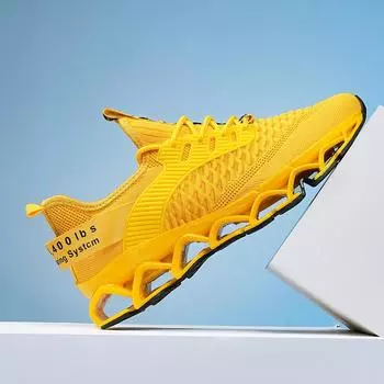 Новые удобные кроссовки для бега для мужчин, для бега, ходьбы, спорта, повседневные кроссовки высокого качества, модные дышащие кроссовки Blade 39 красный