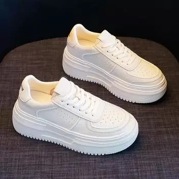 Новые удобные повседневные кроссовки для студентов с круглым носком, весна-осень, низкие, дышащие, с перекрестными ремешками, модные туфли на плоской подошве 35