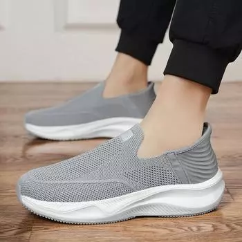 Новые удобные суперлегкие носки на толстой подошве с эластичной сеткой для полетов, мужские повседневные спортивные кроссовки для ходьбы 39