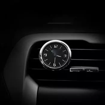 Новые украшения для автомобильных часов, автомобильные часы, вентиляционные отверстия, зажим для розетки, мини-украшение, автомобильная приборная панель, дисплей времени, часы, автомобильные аксессуары чёрный
