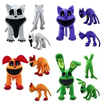 Новые улыбающиеся твари плюшевые Hoppy Hopscotch Dogday CatNap куклы игрушки мягкие плюшевые пелюши подушка Рождественский подарок белый