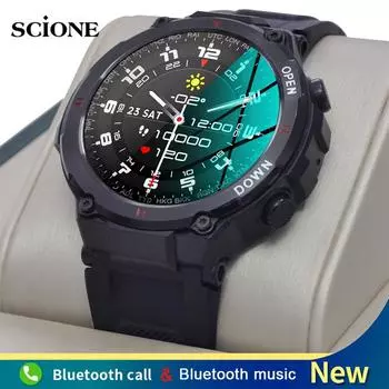 Новые умные часы с Bluetooth-вызовом, мужские спортивные фитнес-трекеры с музыкальным управлением, будильник с напоминанием K2-2, умные часы для Android IOS серый