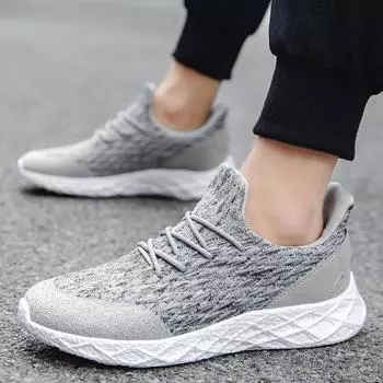 Новые универсальные кроссовки из дышащей ткани с мягкой подошвой, сверхлегкие, нескользящие, повседневные, кроссовки с низким верхом и шнуровкой 36