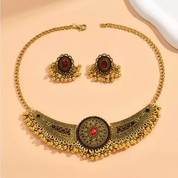 Новые универсальные ретро-бусины с капающими крыльями, преувеличенные, модные серьги-колье на шею, женский костюм