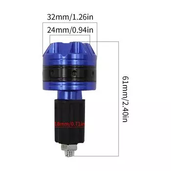 Новые универсальные ручки для руля мотоцикла 7/8 22 мм из алюминиевого сплава, заглушка для руля мотоцикла