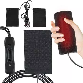 Новые универсальные ручки с подогревом 12 В USB мотоциклетные ручки с подогревом противоскользящие 3 передачи электрический подогрев ручек чехол для руля квадроцикла подогрев