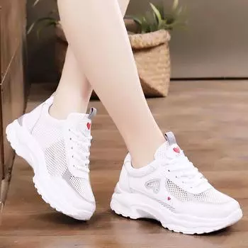 Новые универсальные сетчатые удобные мягкие подошвы повседневные женские туфли 35