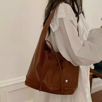 Новые универсальные женские сумки-тоут во французском стиле с бантом для отдыха и поездок на работу, трендовая текстура, однотонные модные сумки через плечо большой емкости