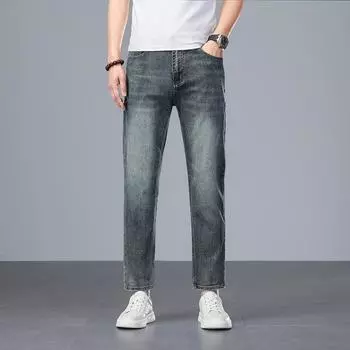 Новые узкие джинсы мужские эластичные узкие брюки кэжуал 28