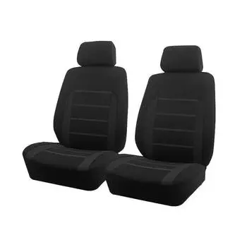 Новые Высококачественные Модные Универсальные Полные Комплекты Чехлов для Автосидений Украшение Автосидений Задние Передние Чехлы для Автосидений Чехол-Протектор для Автомобиля 4PCS чёрный