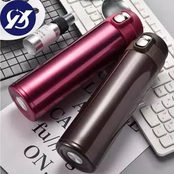 Новые вакуумные мужские и женские термосы из нержавеющей стали, модные производители, индивидуальные атмосферные подарки. 500ml красный