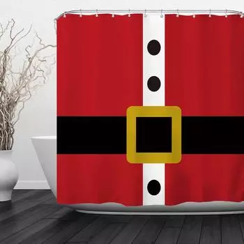 Новые веселые рождественские елки, снеговик, Санта-Клаус, снежинка, занавеска для душа, занавеска для ванной, занавеска для ванной 150x180cm красный