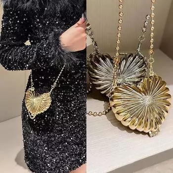 Новые весенне-летние сумки для губной помады для женщин, модная мини-кошечка в виде сердца в виде ракушки, сумка через плечо, сумка через плечо высокого качества