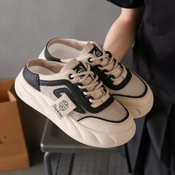 Новые весенне-летние женские парусиновые туфли на плоской подошве, женские повседневные удобные низкие туфли на шнуровке белого цвета 35