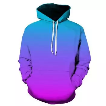 Новые весенне-осенние мужские толстовки с капюшоном Gradient Ramp 3D Printed Hoodie для мужчин и женщин в стиле хип-хоп с капюшоном, свитер, свитшот для скейтборда, большой размер