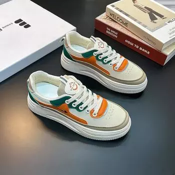Новые весенние белые туфли Ins, женские модные туфли на платформе, повседневные кроссовки 35