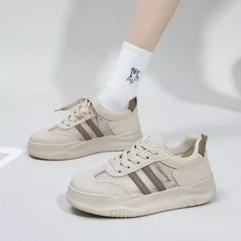 Новые весенние дышащие белые туфли Ins, женские универсальные повседневные спортивные туфли для доски, женская обувь 35